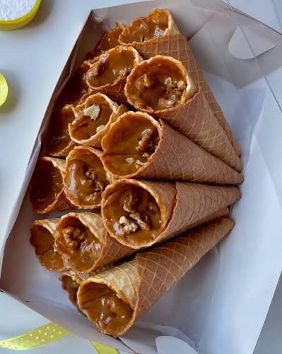 Трубочки со сгущёнкой